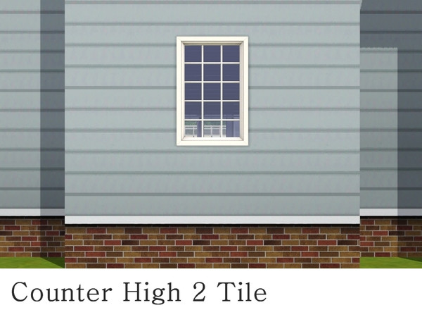 Sims 3 — MZ_Warm Winters Counter High Window 2 tile by missyzim — A 2 tile counter high window to match the University