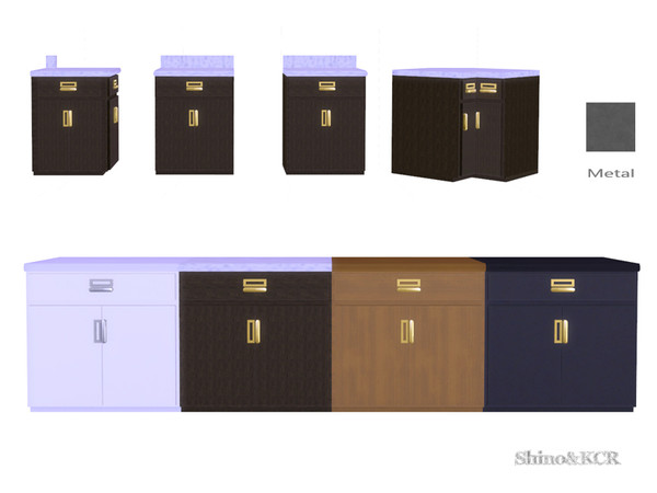 Sims 4 — Kitchen Delight - Counter2 by ShinoKCR — Fancy Kitchen Furniture that is for a Fairy.....