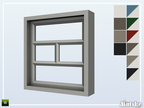 Sims 4 — Hook Window Privat 1x1 by Mutske — This window is part of the Hook Constructionset. Made by Mutske@TSR. 