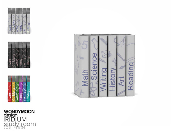 Sims 4 — Iridium Books by wondymoon — - Iridium Study Room - Books - Wondymoon|TSR - Creations'2018