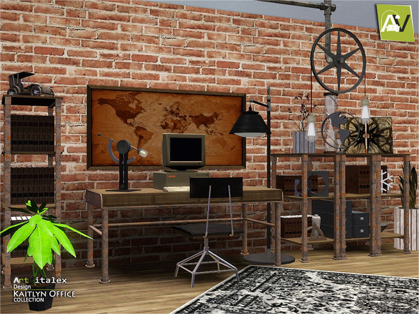 Sims 3 — Kaitlyn Office by ArtVitalex — - Kaitlyn Office - ArtVitalex@TSR, Aug 2018 - All objects are recolorable