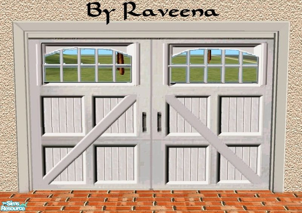 Sims 2 — Garage Door - Belleville by Raveena — Part of the Custom Designed garage door 3 set. 