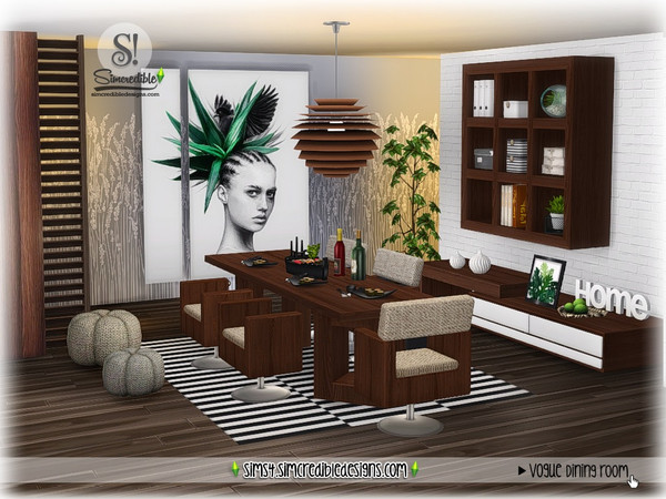 Sims 4 — Vogue by SIMcredible! — Embraced by the joy when you realize that a set appears in all 4 versions of the game,