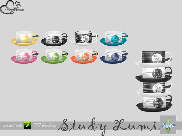 Sims 4 — Study Lumi Cup by BuffSumm — Part of the *Study Lumi Set* Created by BuffSumm @ TSR