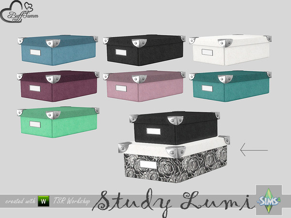 Sims 4 — Study Lumi Box large by BuffSumm — Part of the *Study Lumi Set* Created by BuffSumm @ TSR