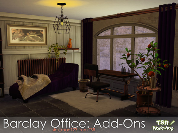 Sims 4 — Barclay Office Add-Ons by sim_man123 — A small set of additional items for my Barclay Office set. 