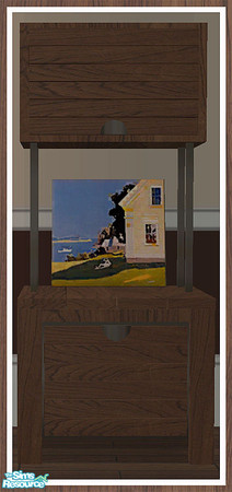 Sims 2 — MAXIMO Dining Dresser - Large Canvas by simtomatic — Canvas by Fairfield Porter. This file recolours the canvas