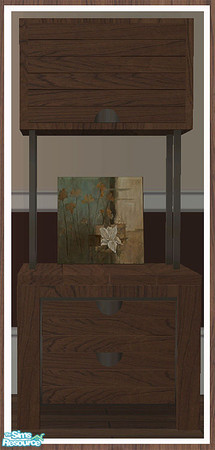 Sims 2 — MAXIMO Dining Dresser - Medium Canvas by simtomatic — Canvas by Carol Robinson. This file recolours the canvas