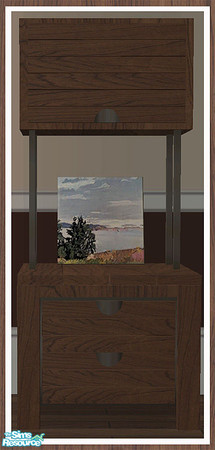 Sims 2 — MAXIMO Dining Dresser - Medium Canvas by simtomatic — Canvas by Fairfield Porter. This file recolours the canvas