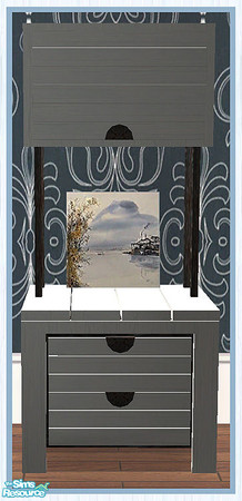Sims 2 — MAXIMO Dining Dresser - Medium Canvas by simtomatic — Canvas By Chi Wen. This file recolours the canvas only.