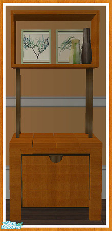 Sims 2 — MAXIMO Dining Dresser - Pictures & Vases by simtomatic — Pictures by Stephen Meyers. This file recolours the
