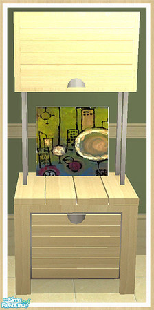Sims 2 — MAXIMO Dining Dresser - Large Canvas by simtomatic — Canvas by Natasha Wescoat. This file recolours the canvas
