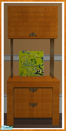 Sims 2 — MAXIMO Dining Dresser - Medium Canvas by simtomatic — Canvas by Rabi Khan. This file recolours the canvas only.