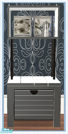 Sims 2 — MAXIMO Dining Dresser - Pictures & Vases by simtomatic — Pictures by Stephen Meyers. This file recolours the