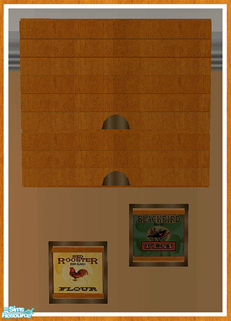 Sims 2 — MAXIMO Wall Cabinet - Pictures by simtomatic — This file recolours the pictures only. You will also need the