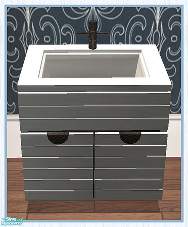 Sims 2 — MAXIMO Sink by simtomatic — This file recolours the basin and taps only. You will need the master file above