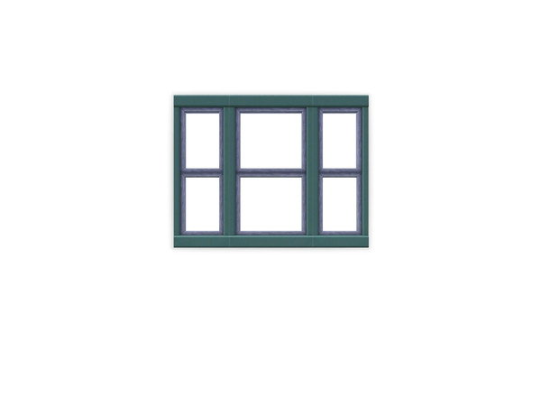 Sims 3 — MZ_Square Sightlines Triple Window Counter High by missyzim — Triple counter-high window to match the University