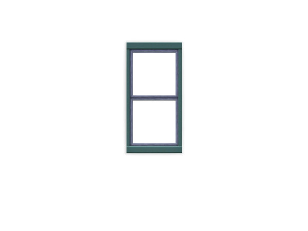 Sims 3 — MZ_Square Sightlines Window 2x1 by missyzim — 2 tile version of the University Square Sightlines Window.