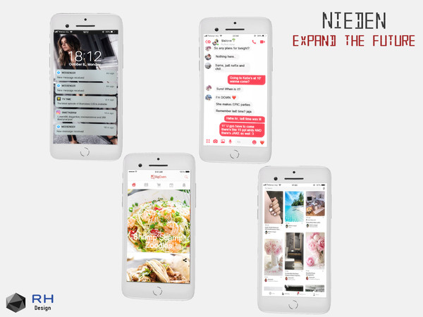 Sims 4 — NEIDEN Iphone SimXS - White by RightHearted — The most intelligent and powerful phone in SimWorld. You will