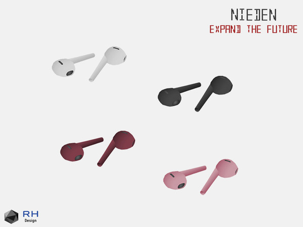Sims 4 — NEIDEN EarPods by RightHearted — Whenever you pull these EarPods out, they instantly turn on and connect to your