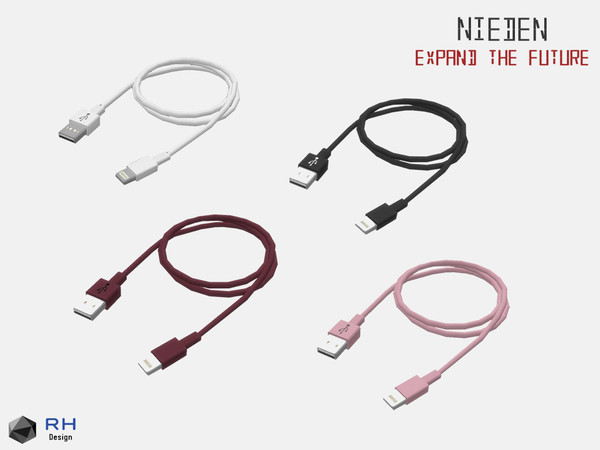 Sims 4 — NEIDEN Charger Cable by RightHearted — A device is not a device without a charger. Connect your phone, notebook