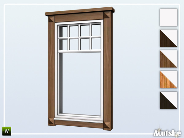 Sims 4 — Borgund Window Counter 1x1 by Mutske — This window is part of the Borgund Constructionset. Made by Mutske@TSR. 