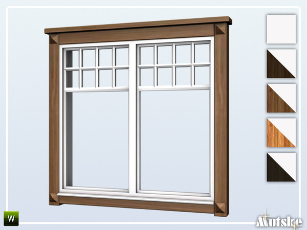 Sims 4 — Borgund Window Counter 2x1 by Mutske — This window is part of the Borgund Constructionset. Made by Mutske@TSR. 