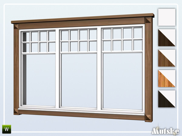 Sims 4 — Borgund Window Counter 3x1 by Mutske — This window is part of the Borgund Constructionset. Made by Mutske@TSR. 