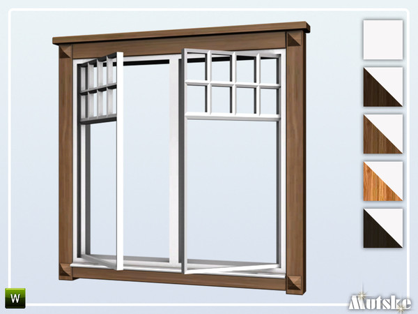 Sims 4 — Borgund Window Counter Open 2x1 by Mutske — This window is part of the Borgund Constructionset. Made by