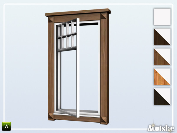 Sims 4 — Borgund Window Counter Open Left 1x1 by Mutske — This window is part of the Borgund Constructionset. Made by