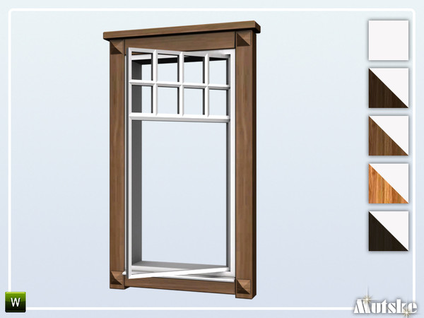 Sims 4 — Borgund Window Counter Open Right 1x1 by Mutske — This window is part of the Borgund Constructionset. Made by
