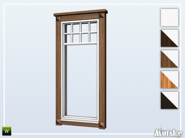 Sims 4 — Borgund Window Middle 1x1 by Mutske — This window is part of the Borgund Constructionset. Made by Mutske@TSR. 