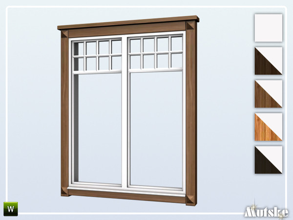 Sims 4 — Borgund Window Middle 2x1 by Mutske — This window is part of the Borgund Constructionset. Made by Mutske@TSR. 
