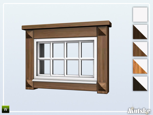 Sims 4 — Borgund Window Privat 1x1 by Mutske — This window is part of the Borgund Constructionset. Made by Mutske@TSR. 