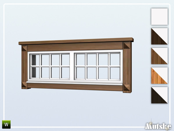 Sims 4 — Borgund Window Privat 2x1 by Mutske — This window is part of the Borgund Constructionset. Made by Mutske@TSR. 