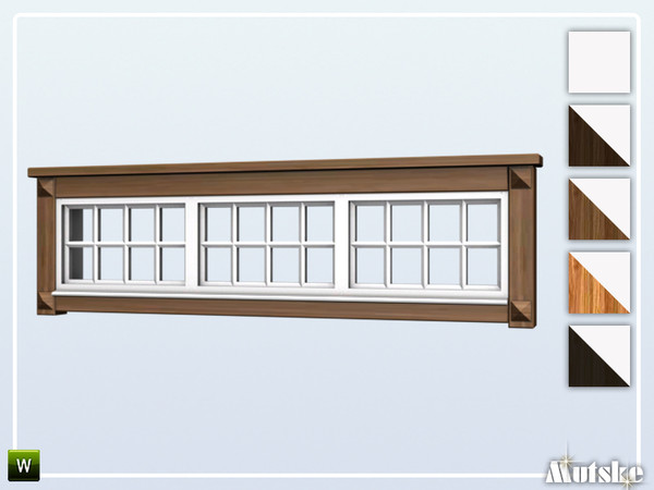 Sims 4 — Borgund Window Privat 3x1 by Mutske — This window is part of the Borgund Constructionset. Made by Mutske@TSR. 