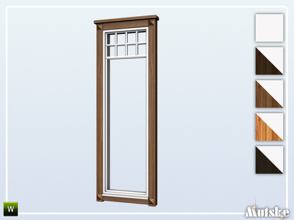 Sims 4 — Borgund Window Tall 1x1 by Mutske — This window is part of the Borgund Constructionset. Made by Mutske@TSR. 