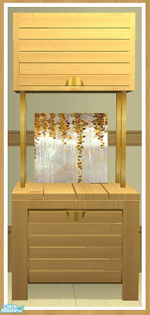 Sims 2 — MAXIMO Dining Dresser - Large Canvas by simtomatic — Canvas by Lisa Kowalski. This file recolours the canvas