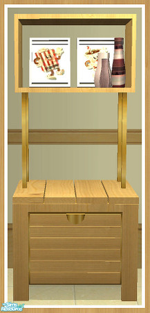 Sims 2 — MAXIMO Dining Dresser - Frames & Vases by simtomatic — This file recolours the frames and vases only. You
