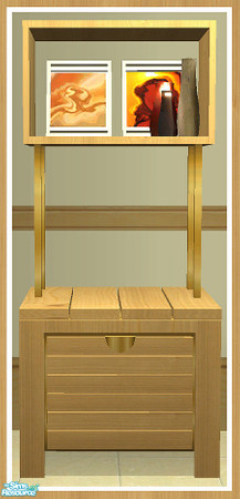 Sims 2 — MAXIMO Dining Dresser - Frames & Vases by simtomatic — Pictures by Rabi Khan. This file recolours the frames