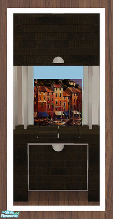 Sims 2 — MAXIMO Dining Dresser - Large Canvas by simtomatic — Canvas by Michael O'Toole. You'll need to download the