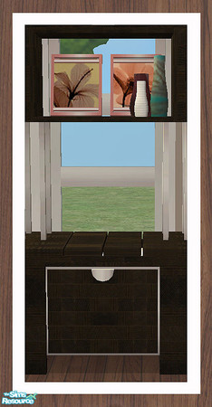 Sims 2 — MAXIMO Dining Dresser - Frames & Vases by simtomatic — Flower pictures by Stephen Meyers. You'll need to