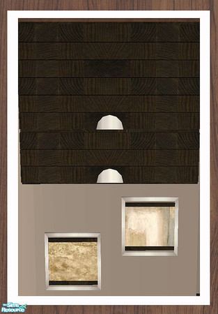 Sims 2 — MAXIMO Wall Cabinet - Frames by simtomatic — You'll need to download the counter to be able to use this file.