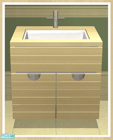 Sims 2 — MAXIMO Sink by simtomatic — You will need the master file above (Lightwood Kitchen Frames) in order to use this