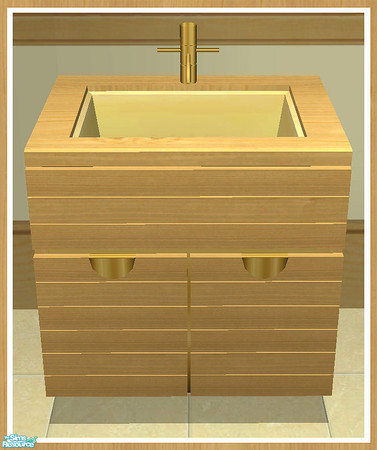 Sims 2 — MAXIMO Sink by simtomatic — You will need the master file above (Goldwood Kitchen Frames) in order to use this
