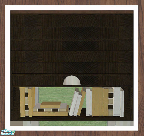 Sims 2 — MAXIMO Wall Cabinet - Books by simtomatic — You'll need to download the counter to be able to use this file.