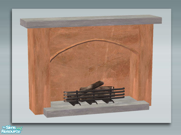 Sims 2 — Rustic Living: Fireplace - Plaster by Shakeshaft — Part of a recolour set of my Rustic Living set in Blue Wash