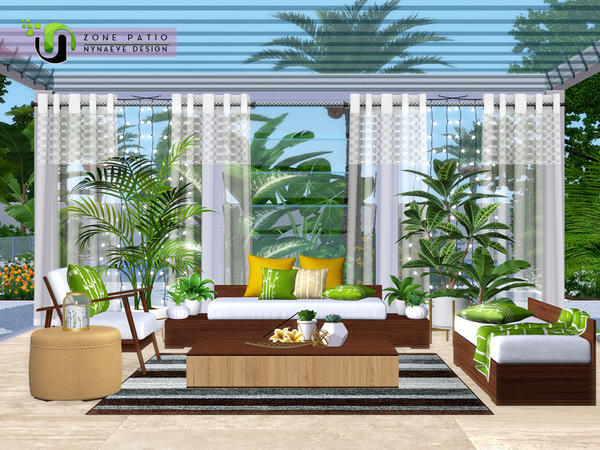 Sims 3 — Zone Patio by NynaeveDesign — Make your sim's outdoor space an inviting place to kick back and relax. From