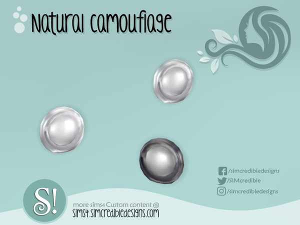 Sims 4 — Natural camouflage wall lamp by SIMcredible! — by SIMcredibledesigns.com available at TSR 2 colors variations