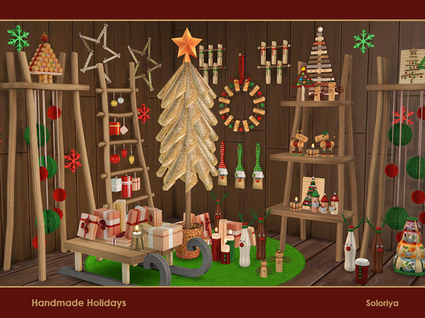 Sims 4 — Handmade Holidays by soloriya — Create special and unique holidays with these handmade objects. The set includes